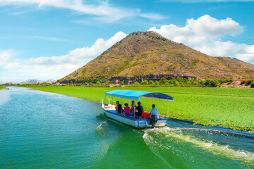 Skadar lake and boat