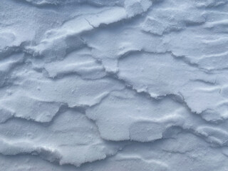 Poster - Winter season snow white blue texture concept background