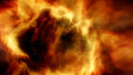 Wall Mural - red-violet nebula in outer space, horsehead nebula, unusual colorful nebula in a distant galaxy, red