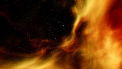 Wall Mural - red-violet nebula in outer space, horsehead nebula, unusual colorful nebula in a distant galaxy, red