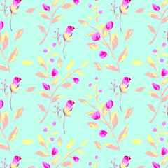 Naklejka na meble Floral background for textiles.
