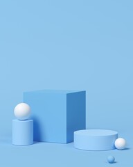 Poster - abstract background minimal style for product branding. mock up scene and empty space. 3d render