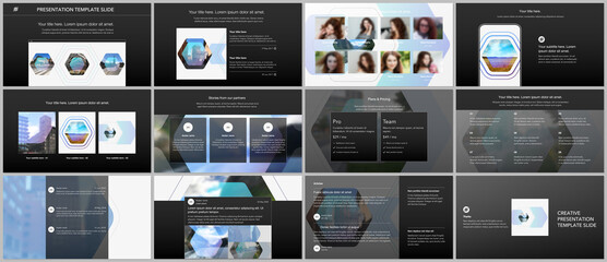 Wall Mural - vector templates for website design, presentations, portfolio. templates for presentation slides, fl