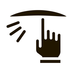 Poster - Twist Dough Hand Icon Vector Glyph Illustration