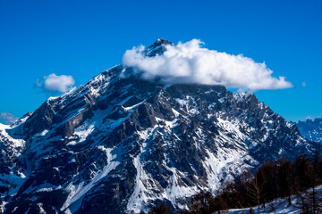 dolomites and clouds one