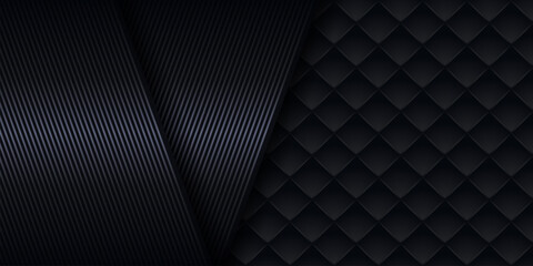Wall Mural - abstract luxury dark black metal background. graphic design element for invitation, cover, backgroun