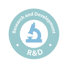 R&D Research And Development Stamp Icon- Vector Illustration