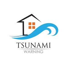 Tsunami Logo Design, Vector, Icon, Template