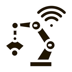 Poster - Smart Robot Icon Vector Glyph Illustration