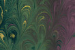 Ebru marbling Art with flower patterns. Abstract background template