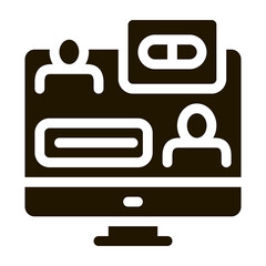 Poster - Internet Aid Icon Vector Glyph Illustration