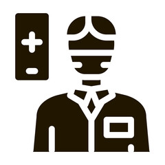 Poster - Doctor Human Icon Vector Glyph Illustration
