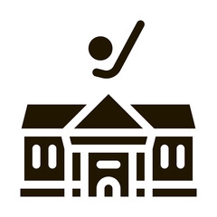 Sticker - Golf Club House Icon Vector Glyph Illustration