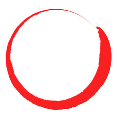 Aufkleber - Grungy circle blob, blotch vector