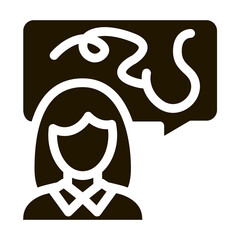 Poster - Incoherent Speech Icon Vector Glyph Illustration