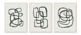 Fototapeta Boho - Contemporary templates with abstract shapes modern mid century boho style.