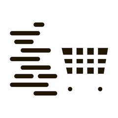 Poster - Shopping Cart Icon Vector Glyph Illustration