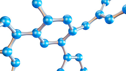 Wall Mural - concept of molecular structure, 3d illustration