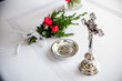 Krzyż dekoracyjny, ceremonia weselna, ślubna, dekoracja, wystrój kościelny, kościół 