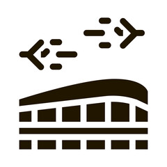 Poster - Airport Building Station Icon Vector