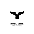 © Alpha Vector - Bull line abstract logo icon design