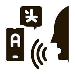 Aufkleber - Voice Interpreter Translator Icon Vector