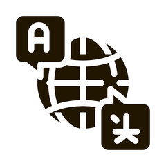 Poster - World International Language Icon Vector