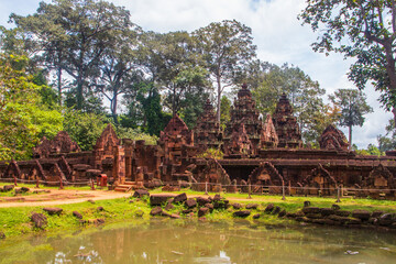 Canvas Print - Beautiful view of Banteay Srei Temple in Siem Reap, Cambodia