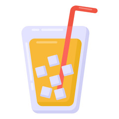 Sticker - 
Fizzy drink vector design, refreshment drink in flat style 

