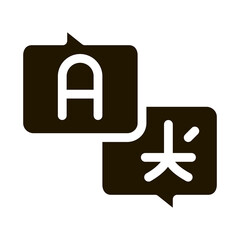Poster - Speak In Different Languages Icon Vector