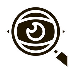 Poster - Eye Optical Investigation Icon Vector