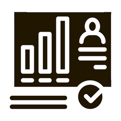 Aufkleber - Statistician Assistant Man Icon Vector
