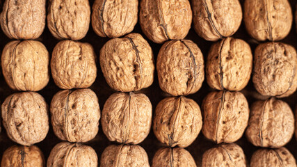 closeup of walnuts