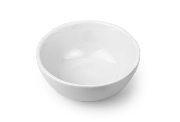 white ceramics bowl isolated on white background.