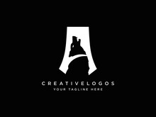 Creative A Letter Logo, Wolf Logo Vector, Alphabet Logo, Wolf Shape Logo