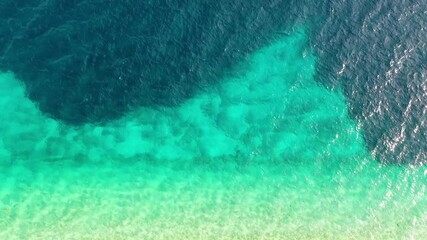 Wall Mural - flying on the surface of the sea. seascape during sunset. nature composition. mediterranean sea.