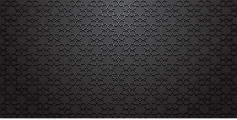 Abstract Dark Geometric Ornament Background Pattern Vector