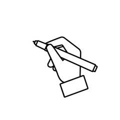 Wall Mural - hand writing marker line icon. clipart image isolated on white background