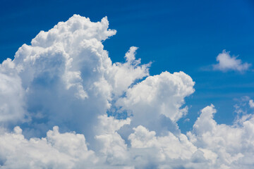 Beautiful clouds with the blue sky background