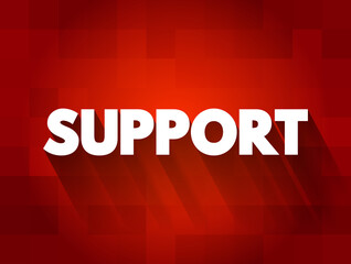 Poster - support text quote, concept background