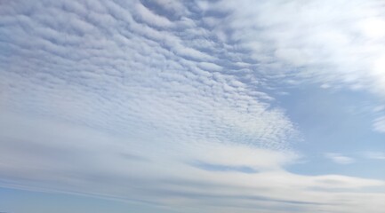 blue sky with clouds