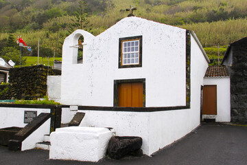 Small old church. Pico Island, Azores