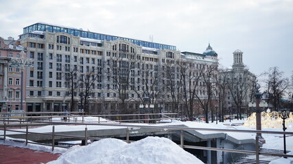 Wall Mural - winter in the city