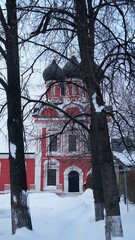 Wall Mural - church in winter