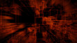 © RocknRoller Studios - Futuristic, Orange Digital Grid background. Network Tech Wallpaper. 3D Render