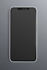 Mobile phone screen mockup digital device