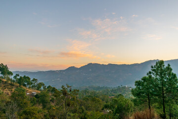 Wall Mural - a mountain valley, kasauli, tirthan valley, himachal pradesh, india