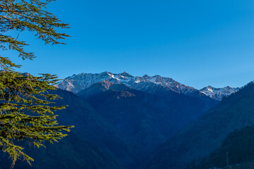Wall Mural - a mountain valley, pekhri, tirthan valley, himachal pradesh, india