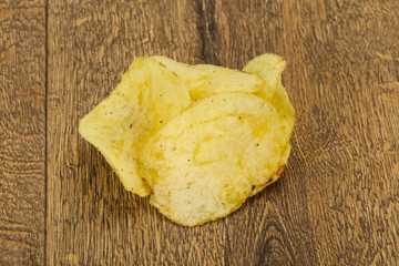 Wall Mural - Natural potato salted chips heap