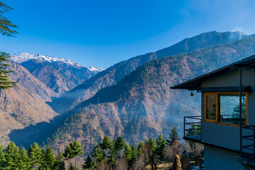 Wall Mural - a mountain bungalow, pekhri, tirthan valley, himachal pradesh, india